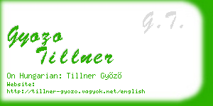 gyozo tillner business card
